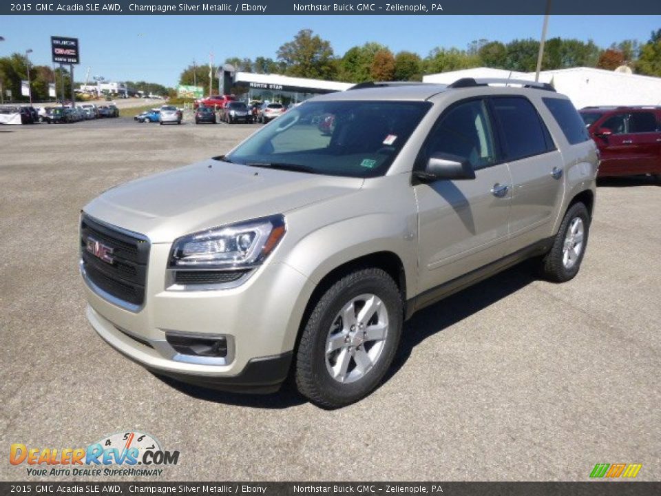 2015 GMC Acadia SLE AWD Champagne Silver Metallic / Ebony Photo #1