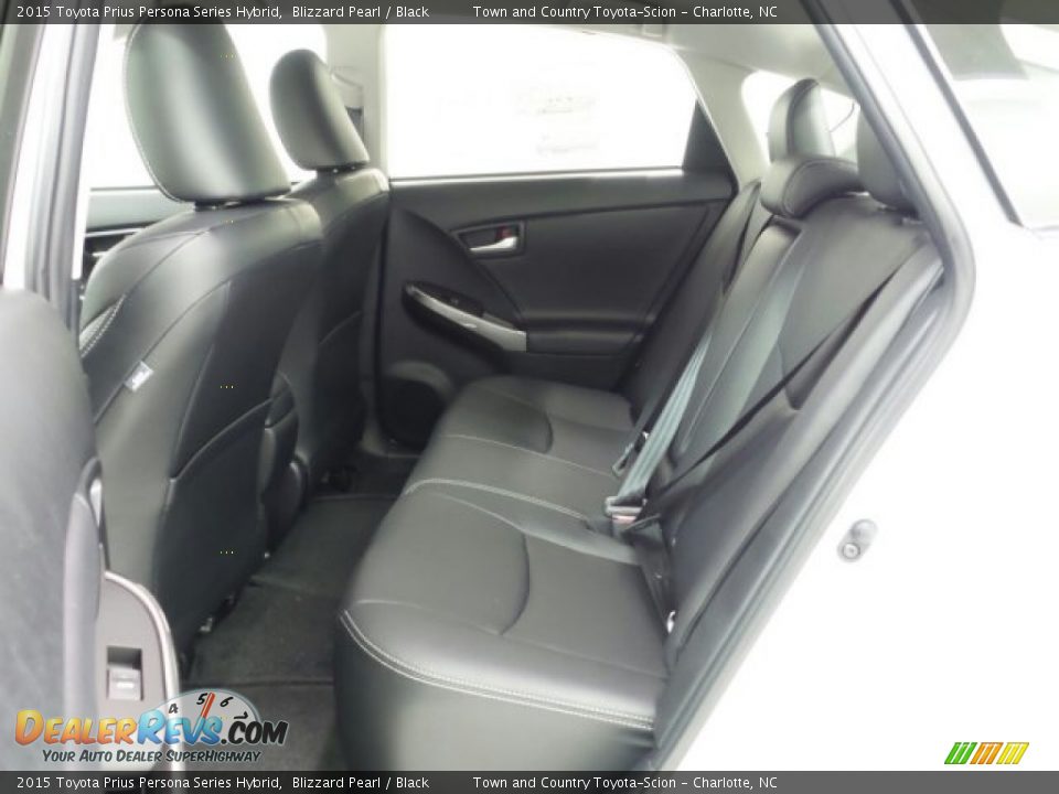 Rear Seat of 2015 Toyota Prius Persona Series Hybrid Photo #16