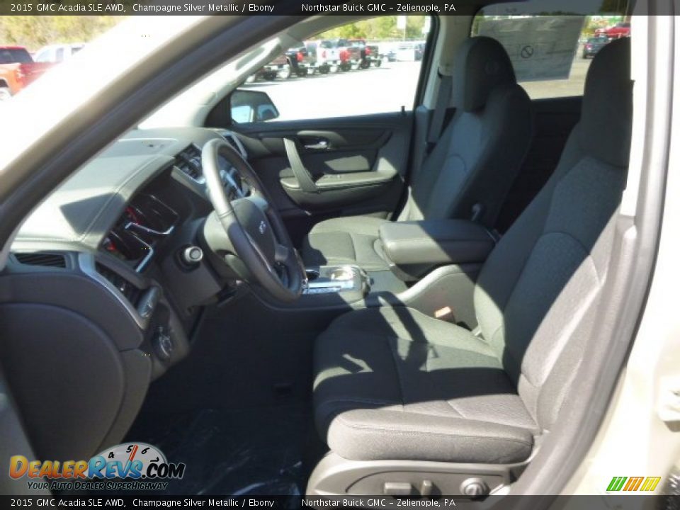 2015 GMC Acadia SLE AWD Champagne Silver Metallic / Ebony Photo #10