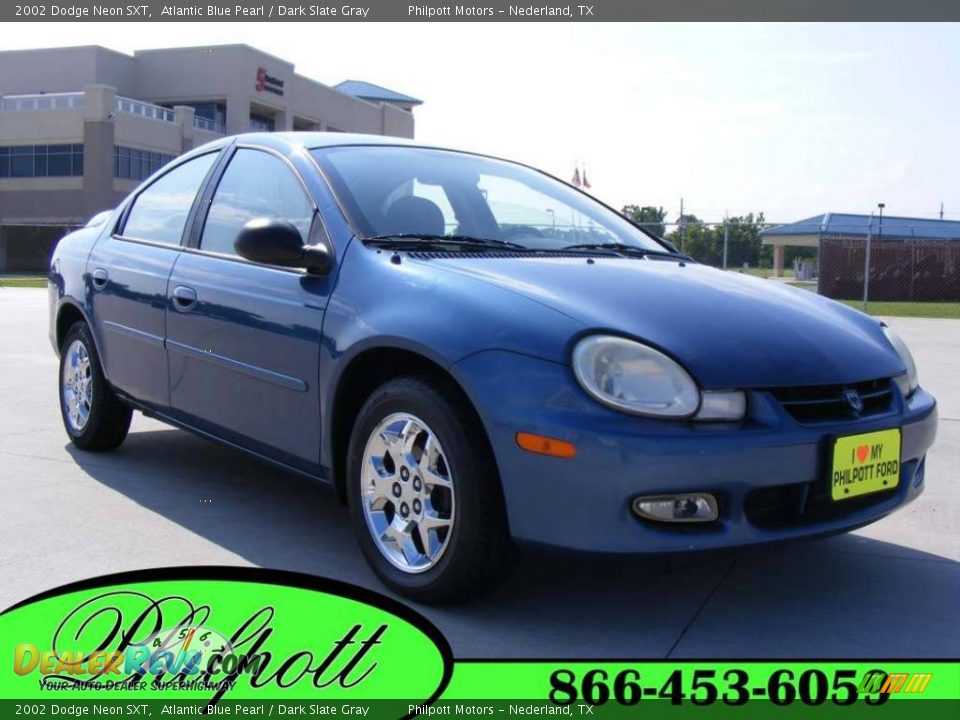 2002 Dodge Neon SXT Atlantic Blue Pearl / Dark Slate Gray Photo #1