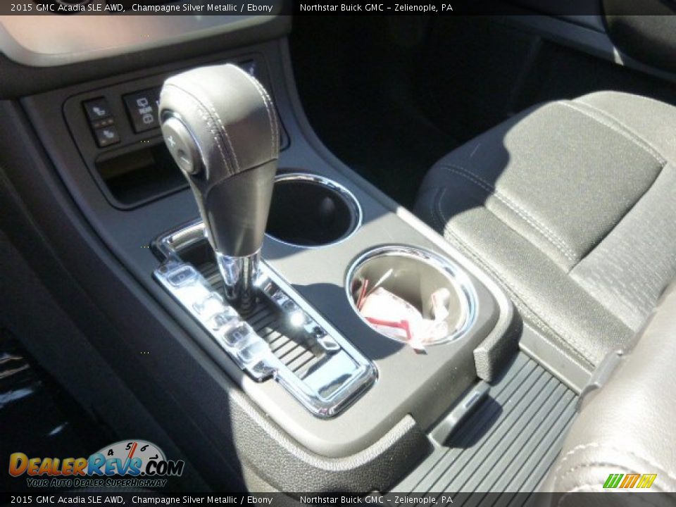 2015 GMC Acadia SLE AWD Champagne Silver Metallic / Ebony Photo #16