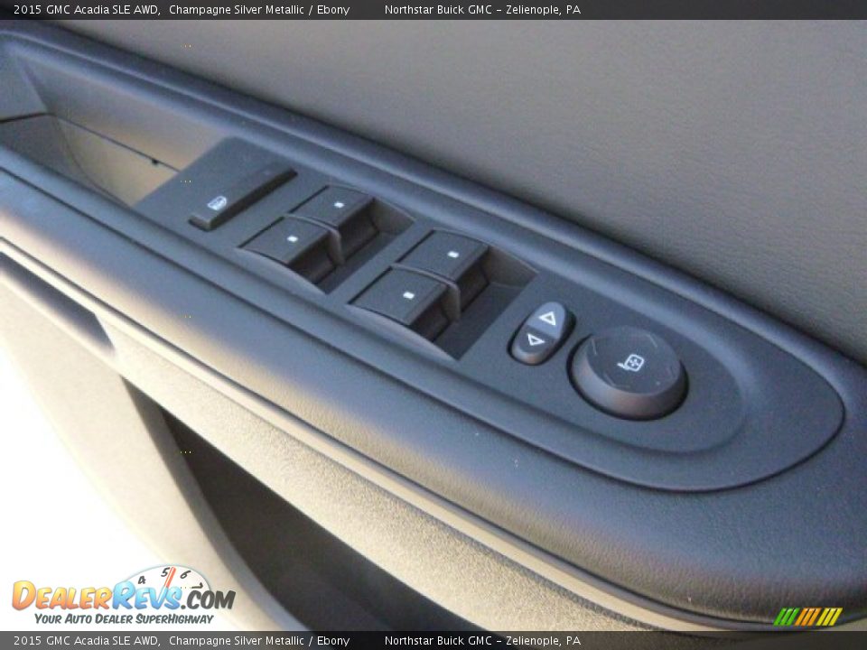 2015 GMC Acadia SLE AWD Champagne Silver Metallic / Ebony Photo #19