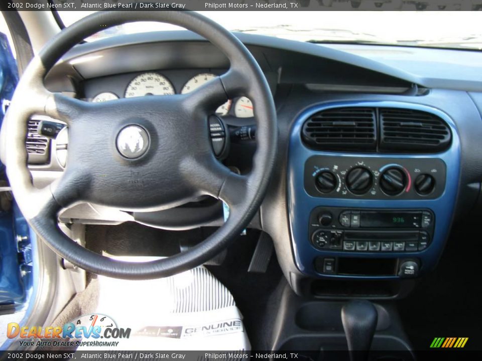 2002 Dodge Neon SXT Atlantic Blue Pearl / Dark Slate Gray Photo #27