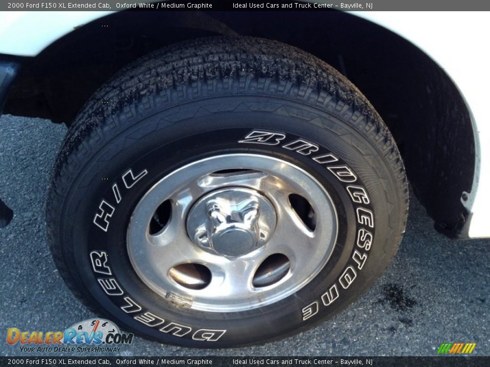 2000 Ford F150 XL Extended Cab Oxford White / Medium Graphite Photo #4