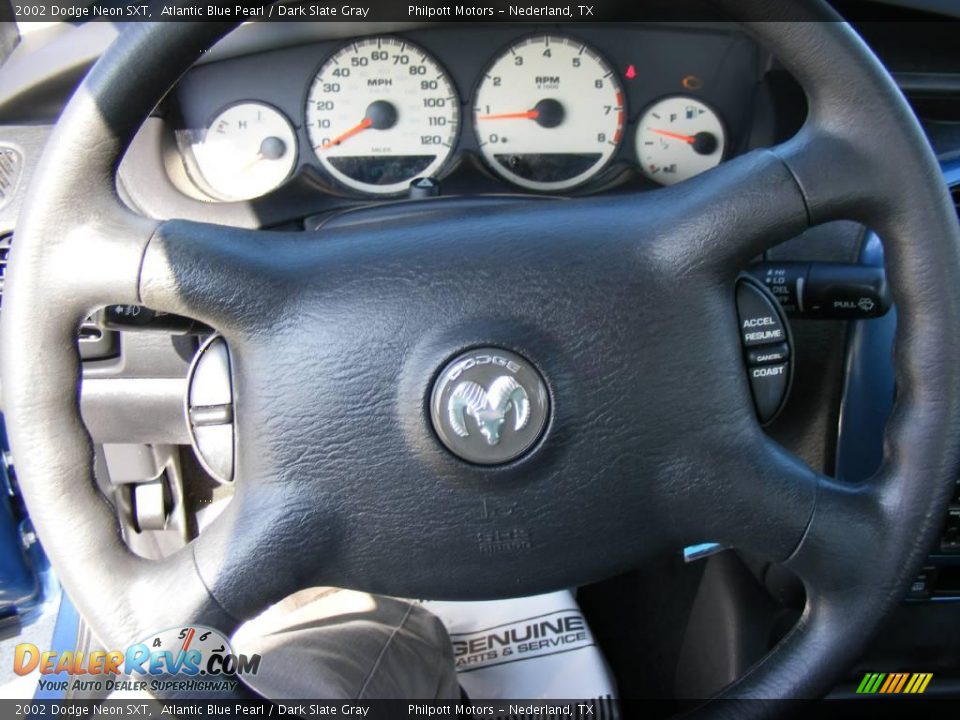 2002 Dodge Neon SXT Atlantic Blue Pearl / Dark Slate Gray Photo #32