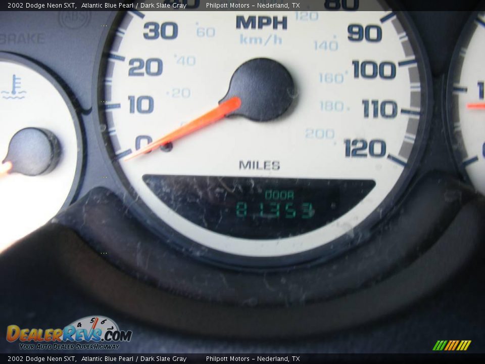 2002 Dodge Neon SXT Atlantic Blue Pearl / Dark Slate Gray Photo #34