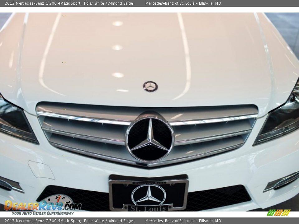 2013 Mercedes-Benz C 300 4Matic Sport Polar White / Almond Beige Photo #11
