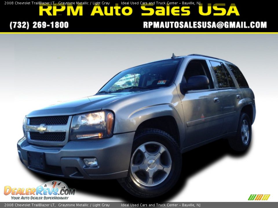 2008 Chevrolet TrailBlazer LT Graystone Metallic / Light Gray Photo #1