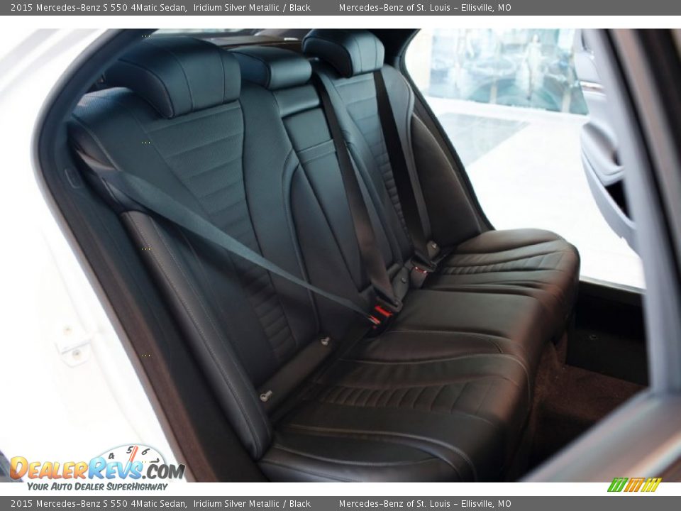 Rear Seat of 2015 Mercedes-Benz S 550 4Matic Sedan Photo #15