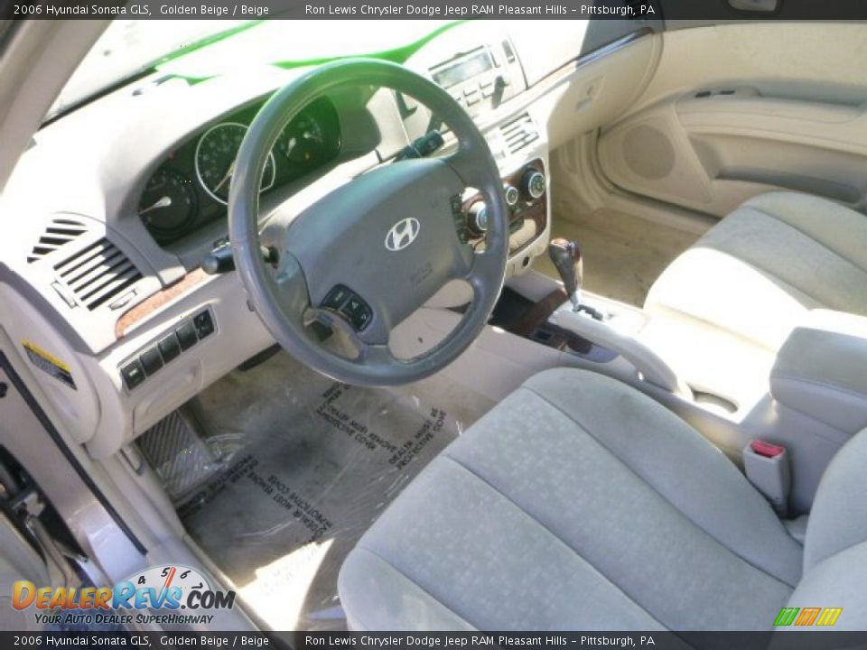 2006 Hyundai Sonata GLS Golden Beige / Beige Photo #15