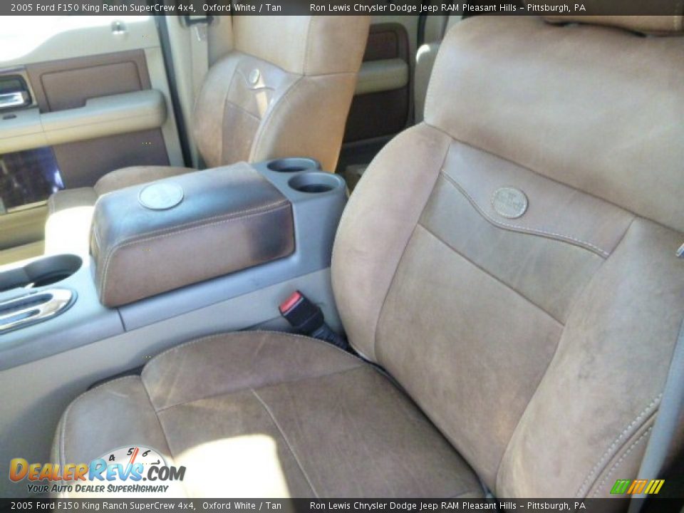 2005 Ford F150 King Ranch SuperCrew 4x4 Oxford White / Tan Photo #11