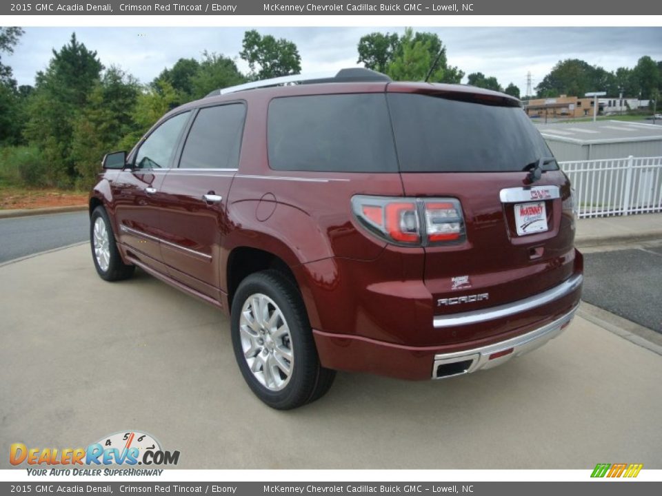 2015 GMC Acadia Denali Crimson Red Tincoat / Ebony Photo #4