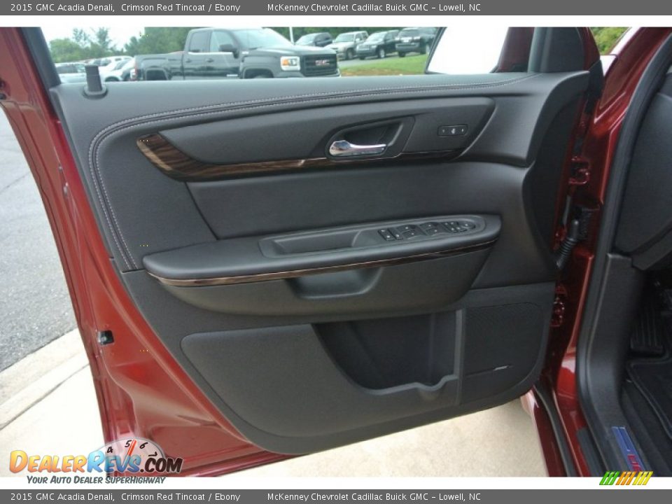 2015 GMC Acadia Denali Crimson Red Tincoat / Ebony Photo #7