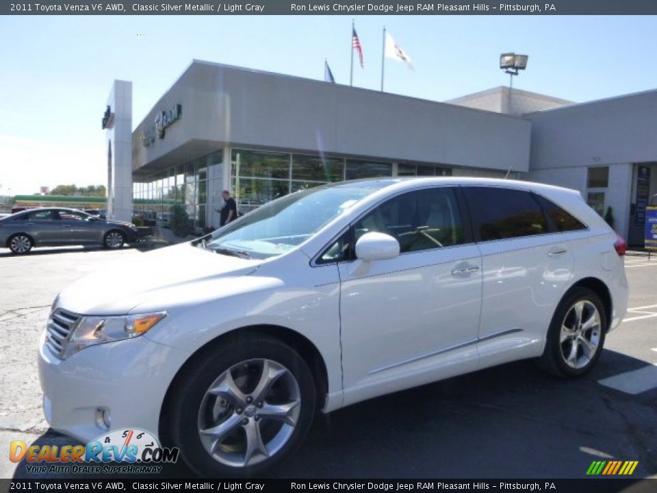 2011 Toyota Venza V6 AWD Classic Silver Metallic / Light Gray Photo #1