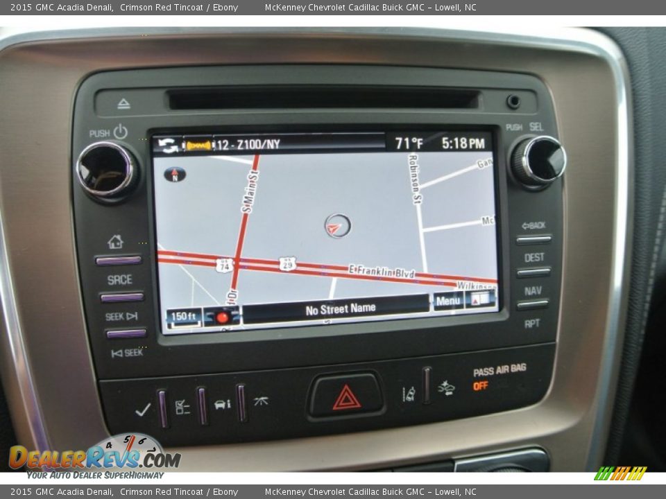 2015 GMC Acadia Denali Crimson Red Tincoat / Ebony Photo #12