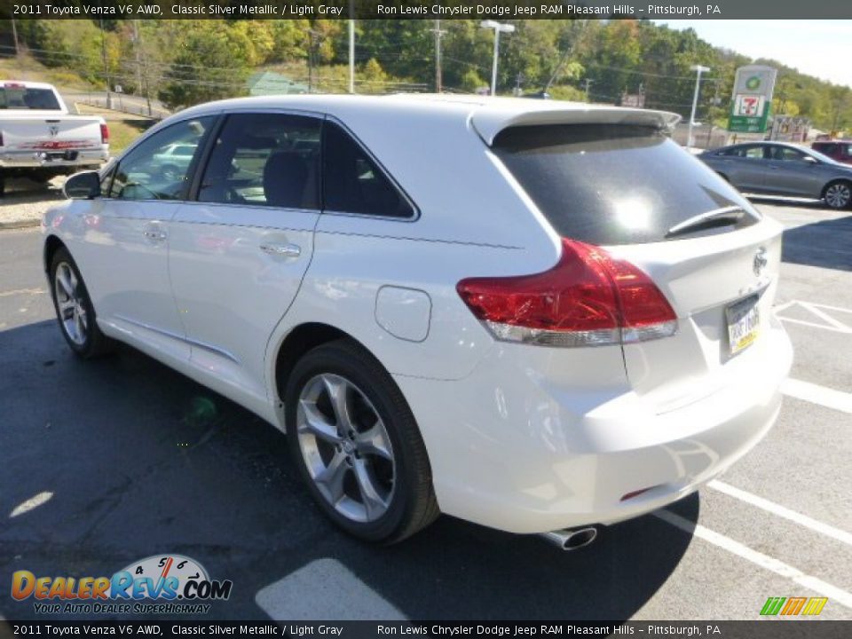 2011 Toyota Venza V6 AWD Classic Silver Metallic / Light Gray Photo #3