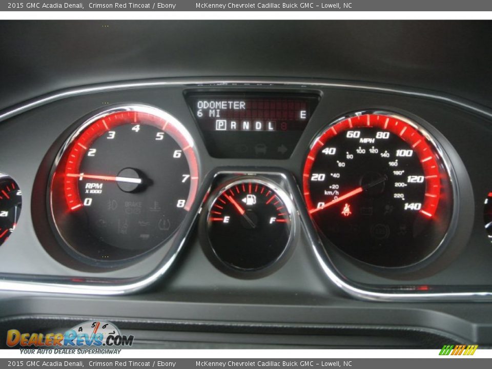2015 GMC Acadia Denali Crimson Red Tincoat / Ebony Photo #14