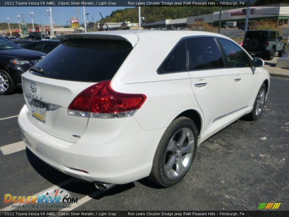 2011 Toyota Venza V6 AWD Classic Silver Metallic / Light Gray Photo #5