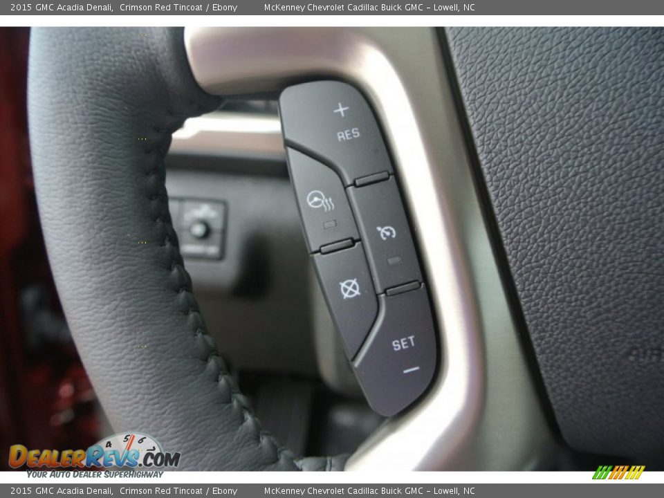 2015 GMC Acadia Denali Crimson Red Tincoat / Ebony Photo #16