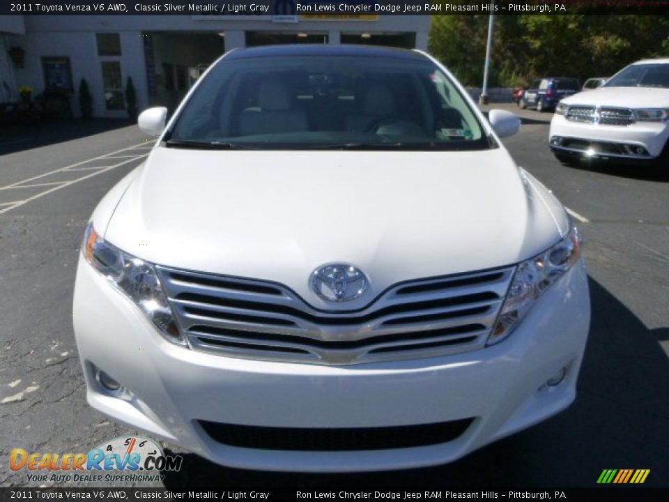 2011 Toyota Venza V6 AWD Classic Silver Metallic / Light Gray Photo #8