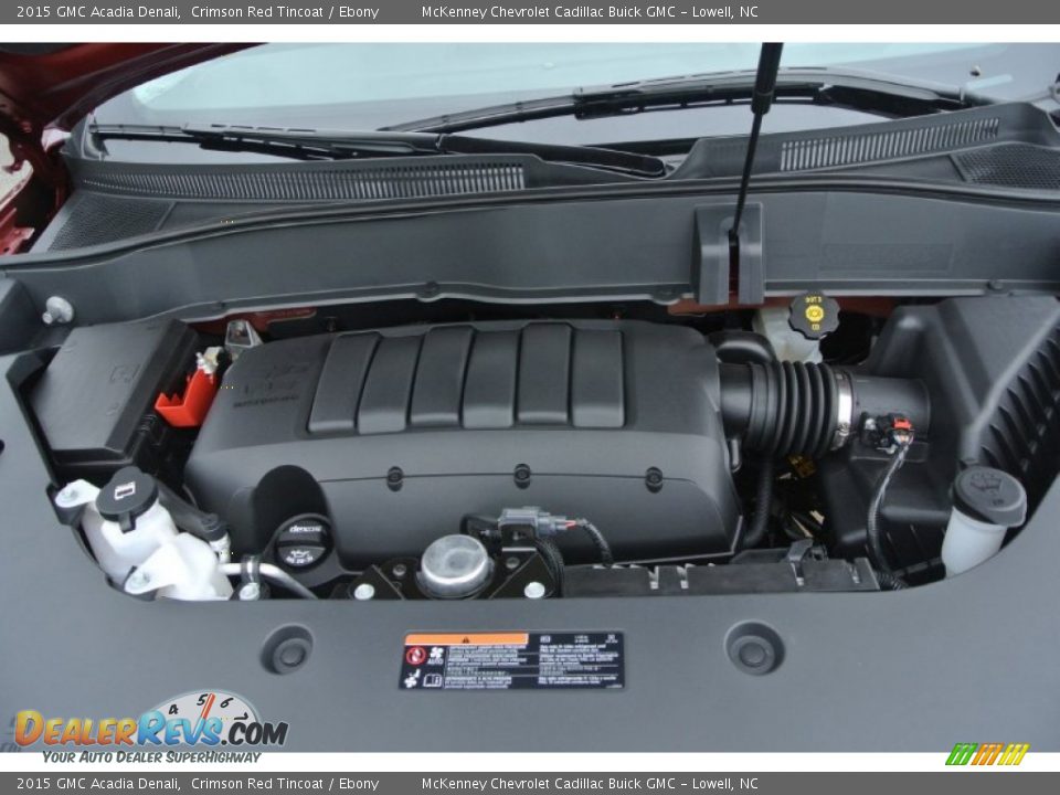 2015 GMC Acadia Denali Crimson Red Tincoat / Ebony Photo #22