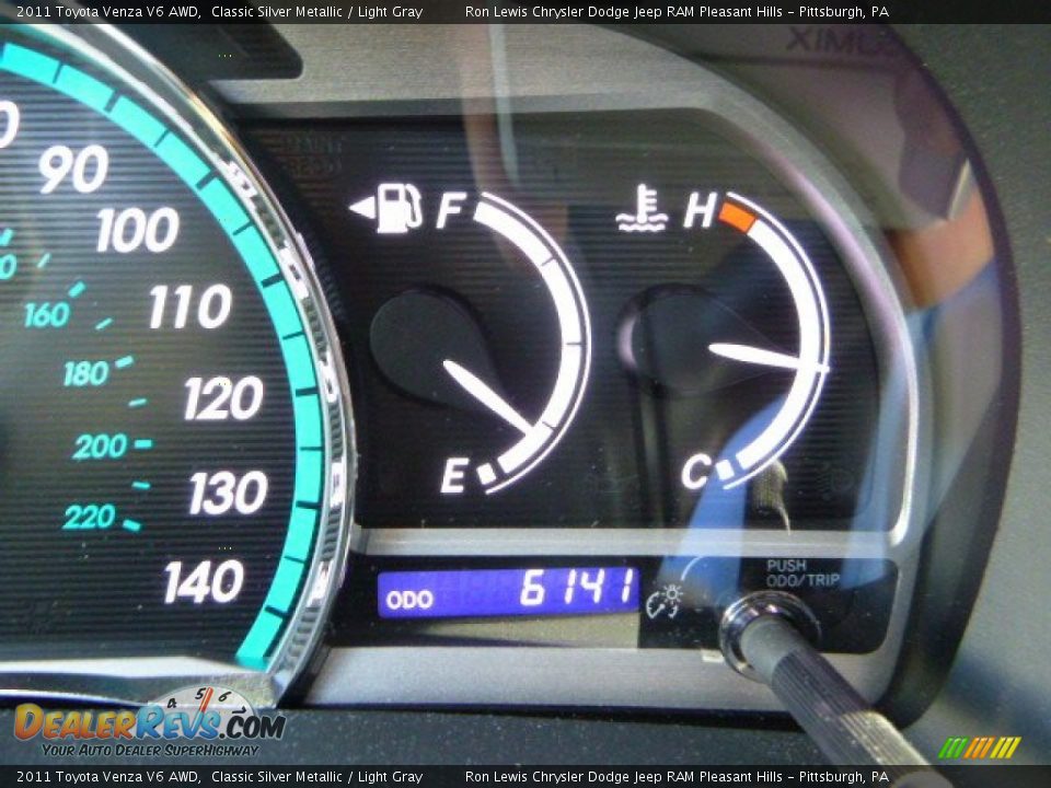 2011 Toyota Venza V6 AWD Classic Silver Metallic / Light Gray Photo #18