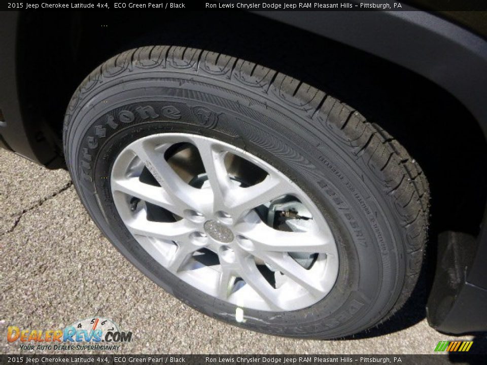 2015 Jeep Cherokee Latitude 4x4 ECO Green Pearl / Black Photo #9