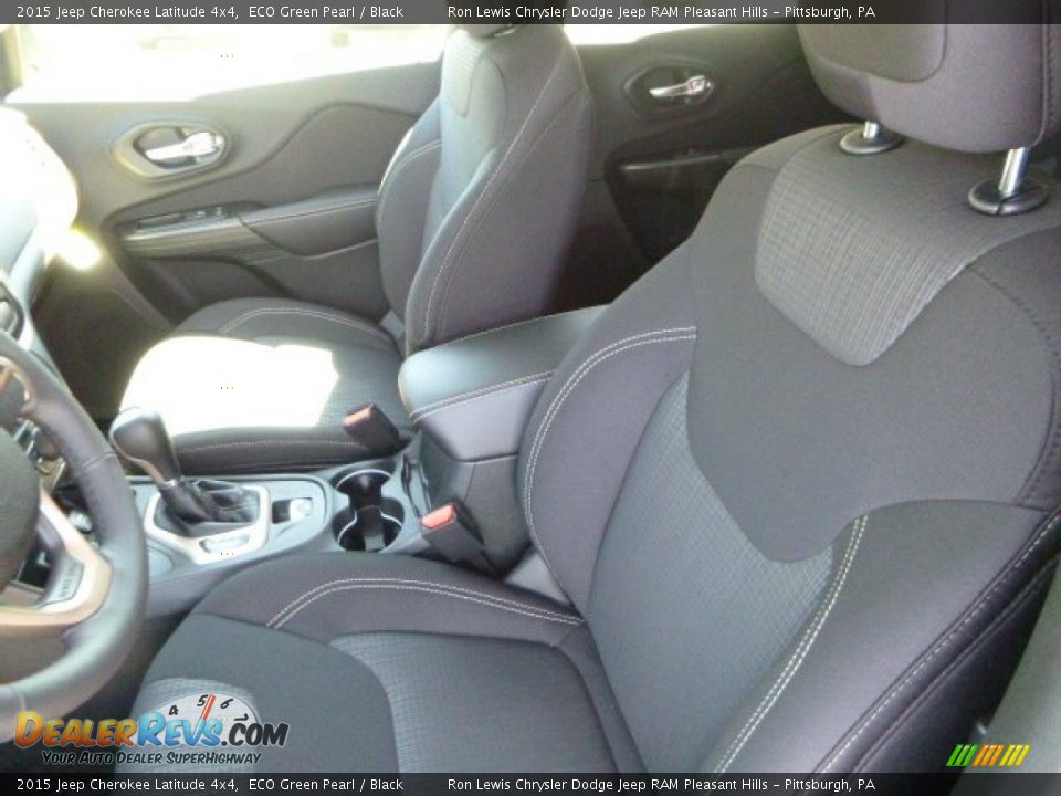 2015 Jeep Cherokee Latitude 4x4 ECO Green Pearl / Black Photo #13