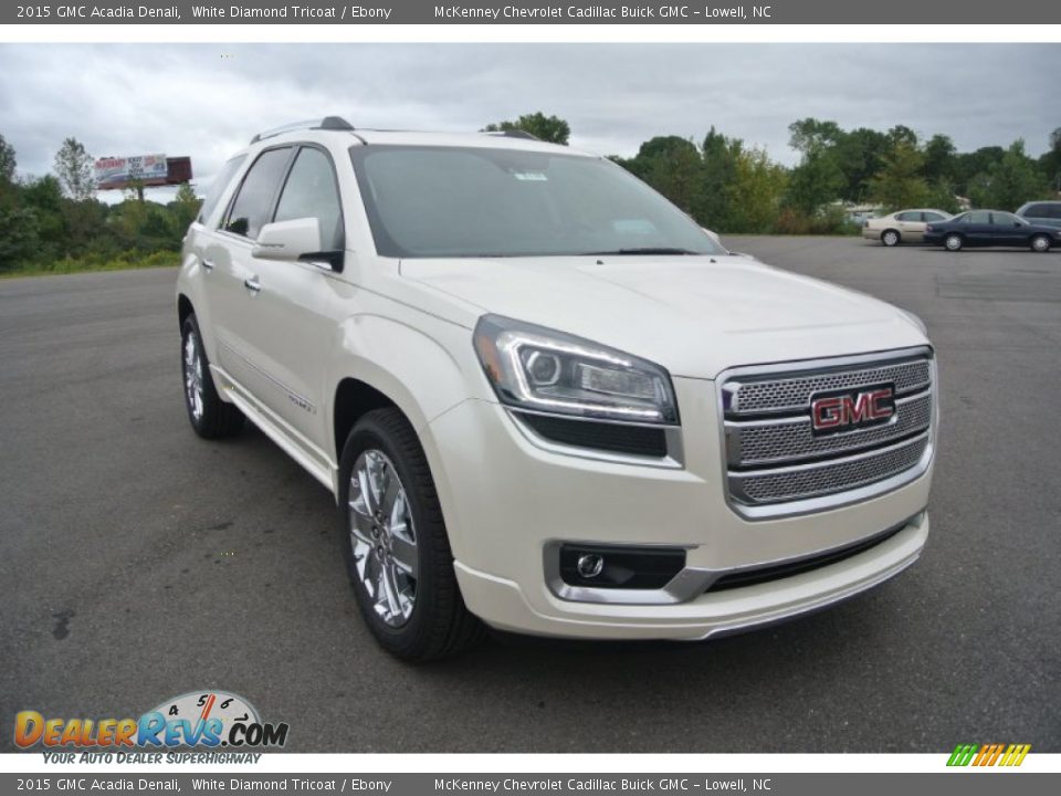 2015 GMC Acadia Denali White Diamond Tricoat / Ebony Photo #1