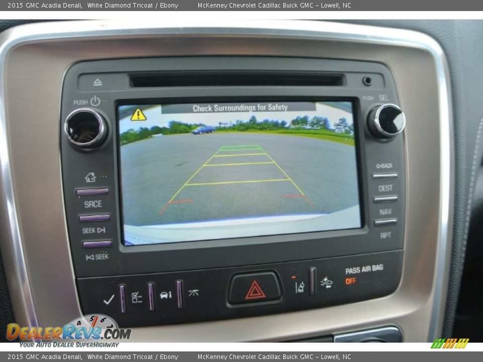 2015 GMC Acadia Denali White Diamond Tricoat / Ebony Photo #13