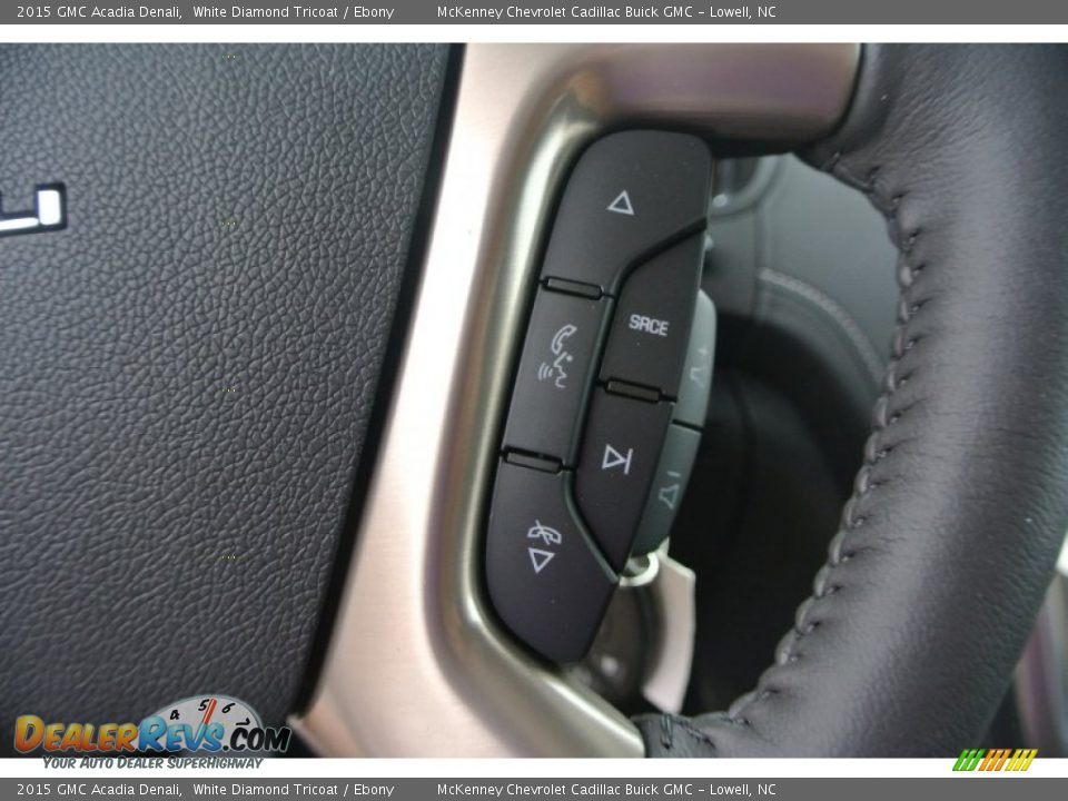 2015 GMC Acadia Denali White Diamond Tricoat / Ebony Photo #14