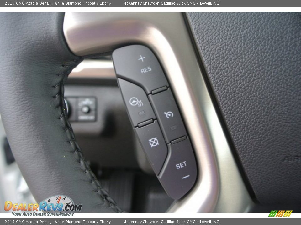 2015 GMC Acadia Denali White Diamond Tricoat / Ebony Photo #15