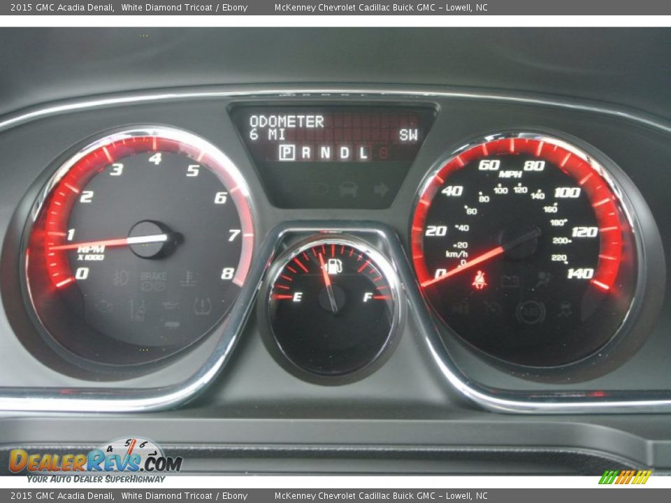 2015 GMC Acadia Denali White Diamond Tricoat / Ebony Photo #16