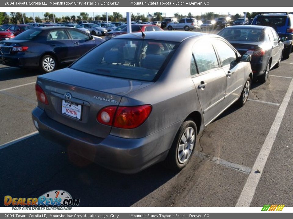 2004 Toyota Corolla LE Moonshadow Gray Metallic / Light Gray Photo #2