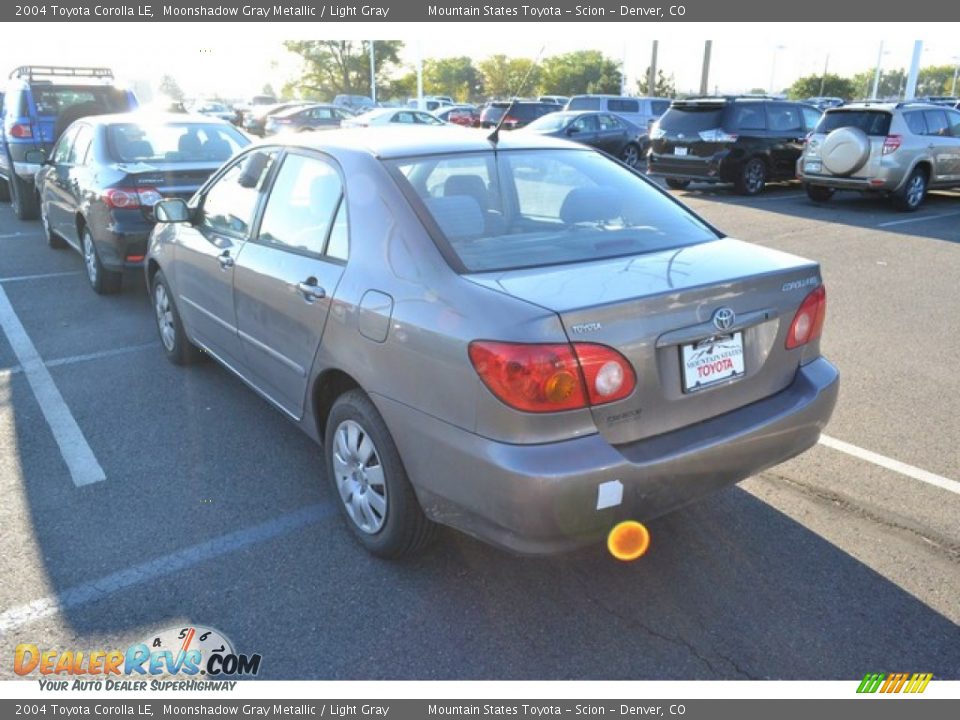 2004 Toyota Corolla LE Moonshadow Gray Metallic / Light Gray Photo #3