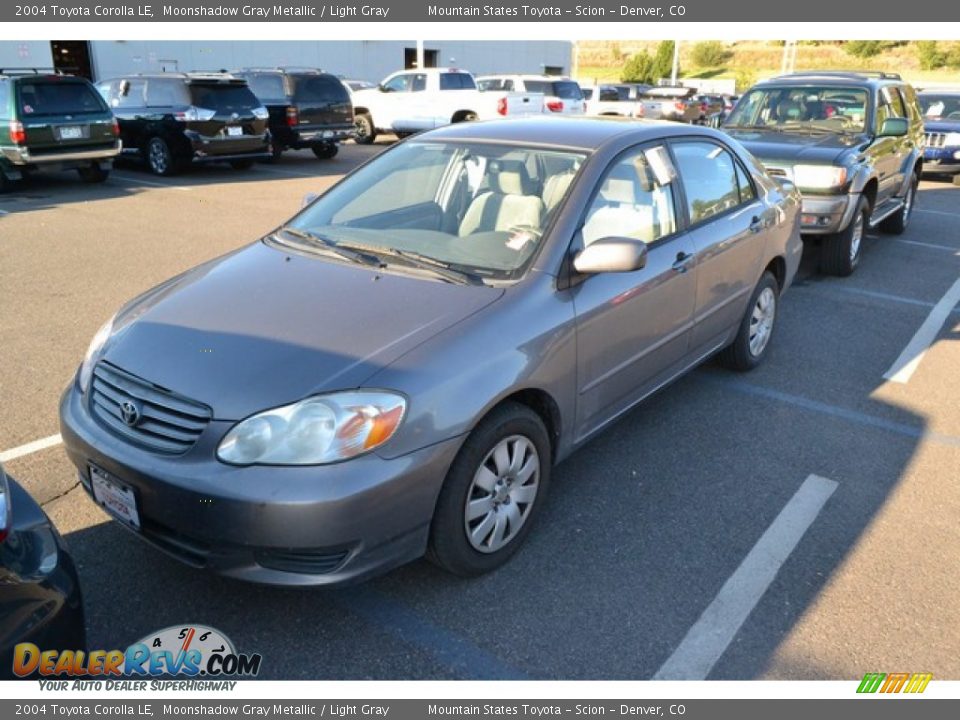 2004 Toyota Corolla LE Moonshadow Gray Metallic / Light Gray Photo #4