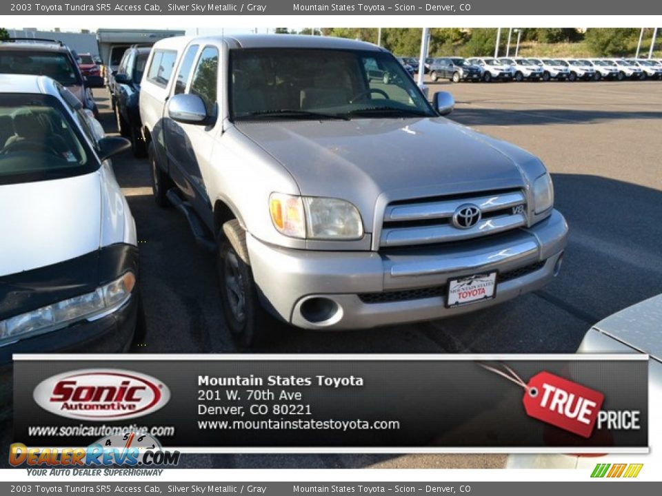 2003 Toyota Tundra SR5 Access Cab Silver Sky Metallic / Gray Photo #1