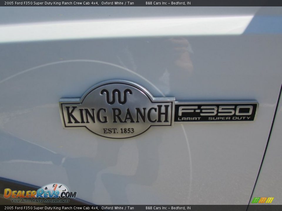 2005 Ford F350 Super Duty King Ranch Crew Cab 4x4 Oxford White / Tan Photo #10