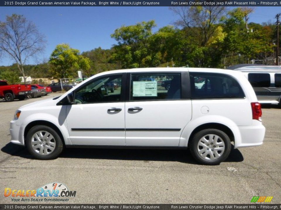 Bright White 2015 Dodge Grand Caravan American Value Package Photo #2
