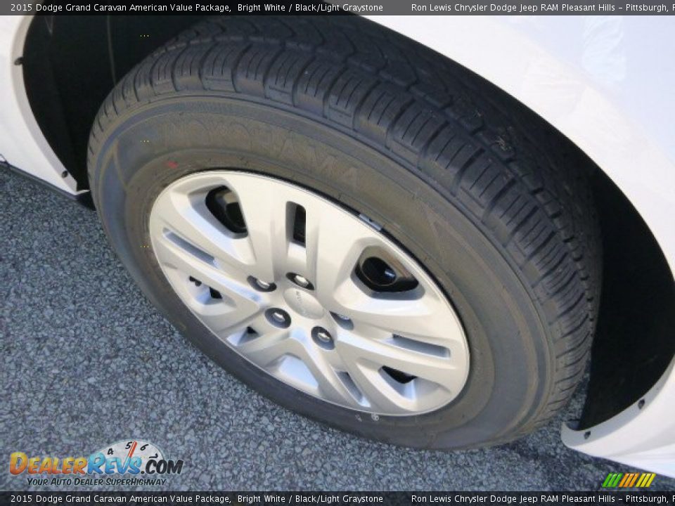 2015 Dodge Grand Caravan American Value Package Bright White / Black/Light Graystone Photo #9