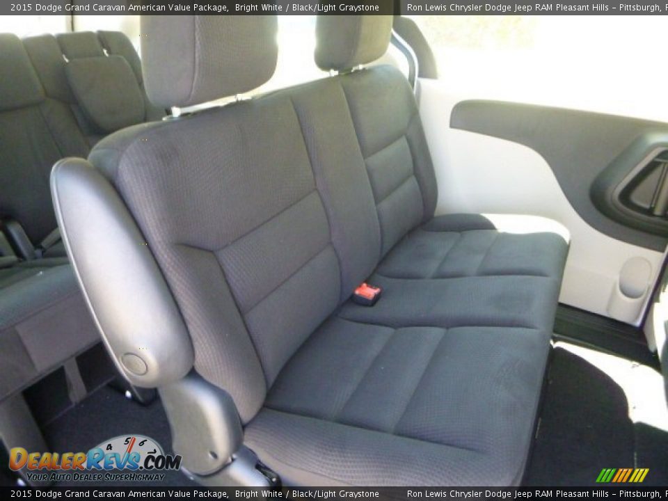 2015 Dodge Grand Caravan American Value Package Bright White / Black/Light Graystone Photo #12