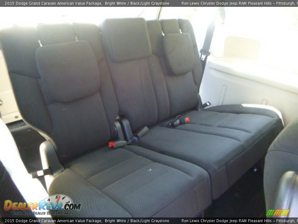 2015 Dodge Grand Caravan American Value Package Bright White / Black/Light Graystone Photo #13