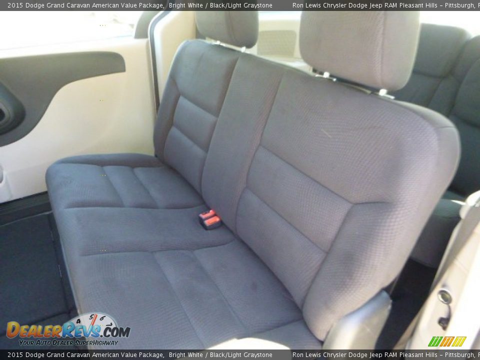 2015 Dodge Grand Caravan American Value Package Bright White / Black/Light Graystone Photo #15
