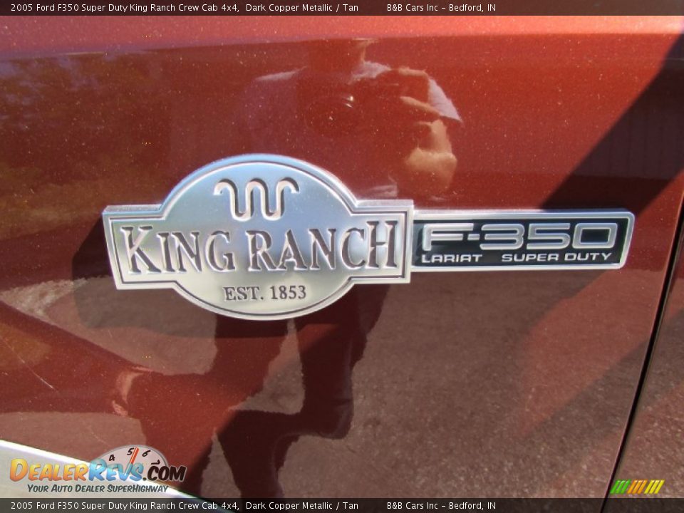 2005 Ford F350 Super Duty King Ranch Crew Cab 4x4 Dark Copper Metallic / Tan Photo #10