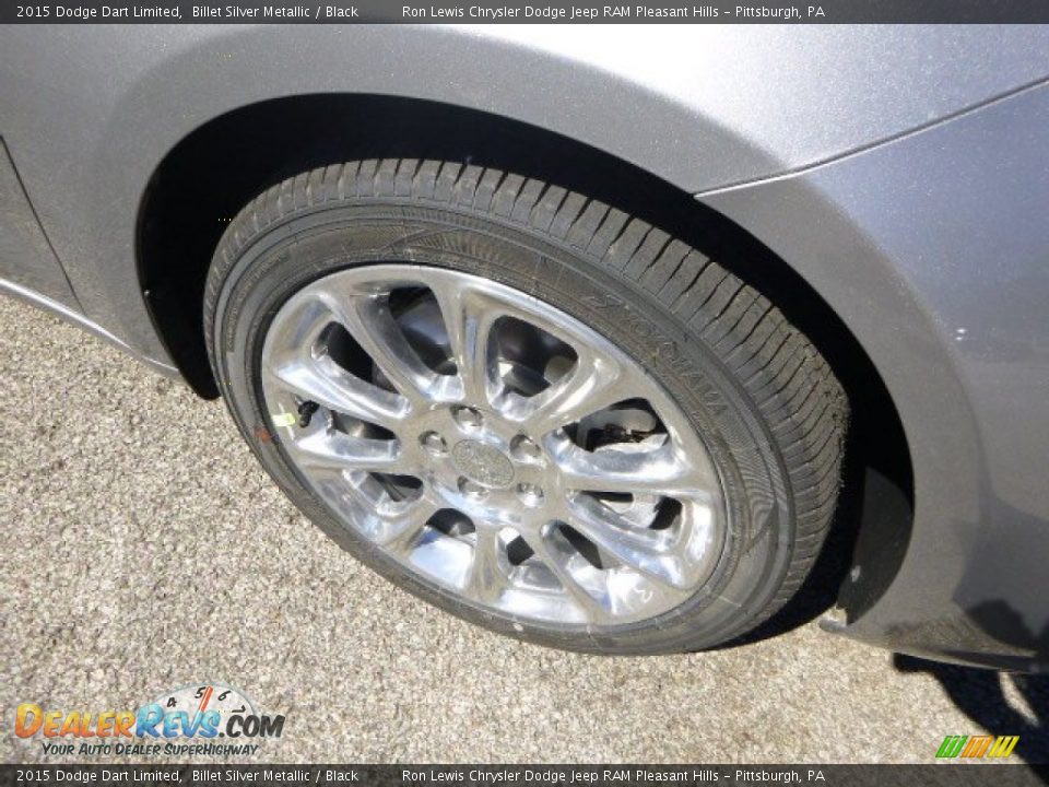 2015 Dodge Dart Limited Billet Silver Metallic / Black Photo #9