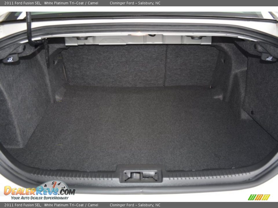 2011 Ford Fusion SEL White Platinum Tri-Coat / Camel Photo #12