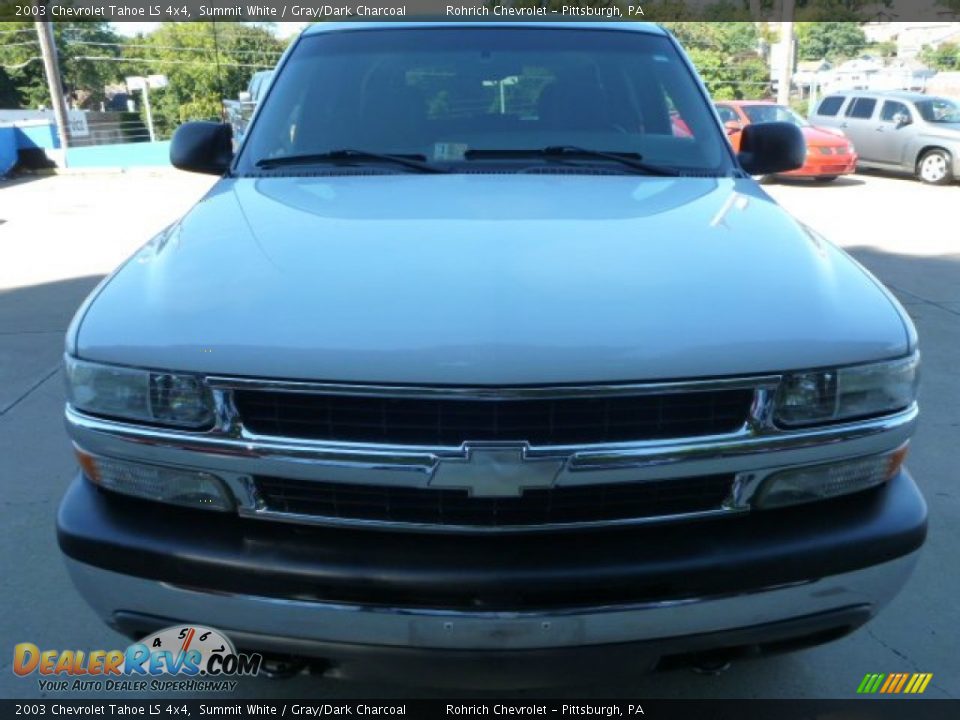 2003 Chevrolet Tahoe LS 4x4 Summit White / Gray/Dark Charcoal Photo #19