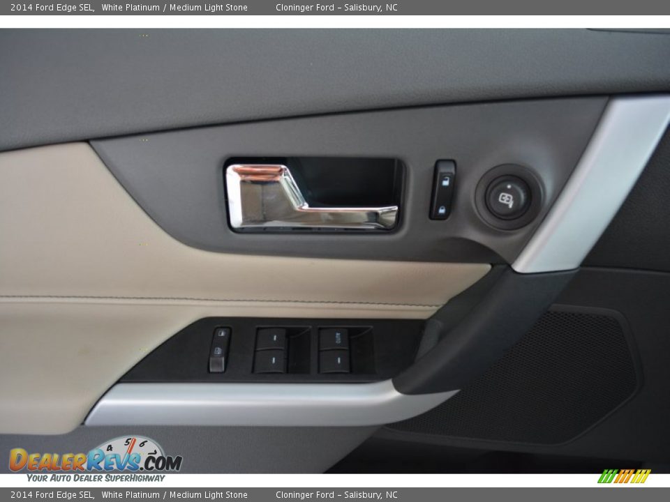 2014 Ford Edge SEL White Platinum / Medium Light Stone Photo #5