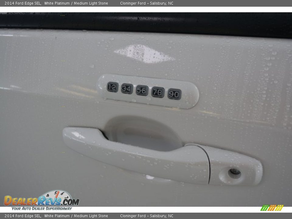 2014 Ford Edge SEL White Platinum / Medium Light Stone Photo #12