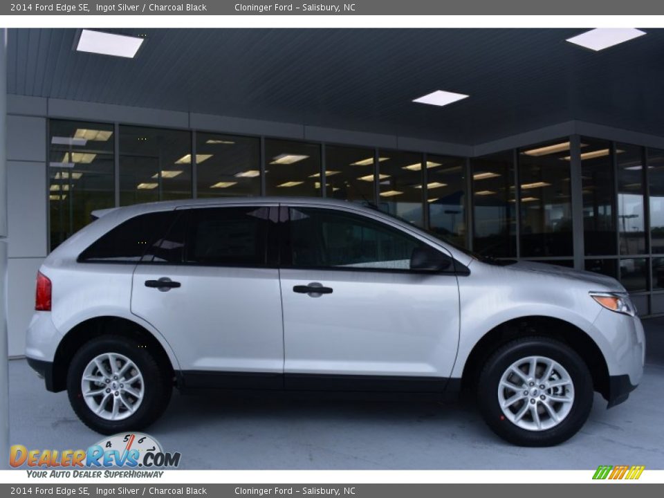 2014 Ford Edge SE Ingot Silver / Charcoal Black Photo #2